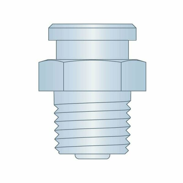 Heritage Industrial Button Head Fitting 1/4-18NPTF CS Z3 HA1186Z3